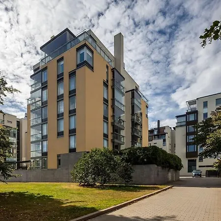 Spacious With Four Terrace, Sauna, Sea View 公寓 赫尔辛基