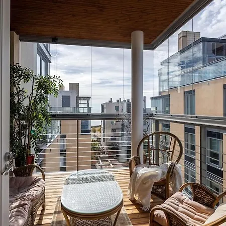 Spacious With Four Terrace, Sauna, Sea View شقة